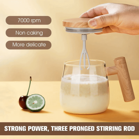 Automatic Electric Coffee Mixer Cup 400ML (Rechargeable) – Smart Mixing, No Spoon Needed
