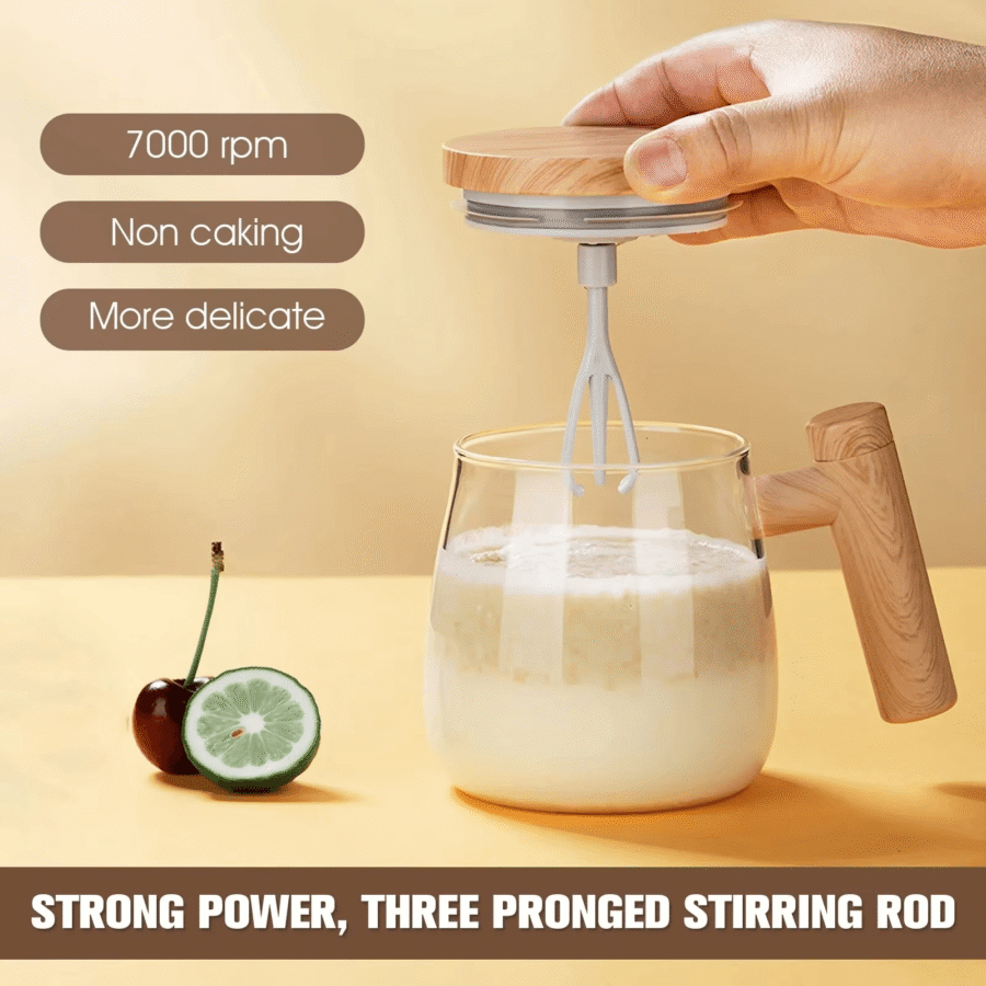 Automatic Electric Coffee Mixer Cup 400ML (Rechargeable) – Smart Mixing, No Spoon Needed