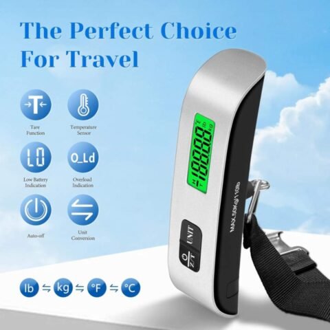 Digital Luggage Scale 50kg/110lb – Portable Hanging Weight Scale